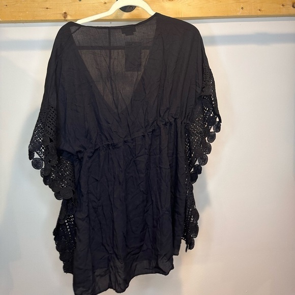 NWOT David & Young Black Lace Swimsuit Cover-Up - Picture 2 of 3